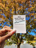 Self Motivational Journal for Entrepreneurs Die Cut Sticker