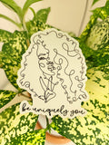 Be Uniquely You Die Cut Sticker