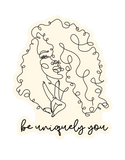 Be Uniquely You Die Cut Sticker
