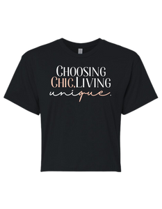 Choosing Chic, Living Unique Crop Top T-Shirt