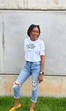 Chic Happens. I Adjust. Cropped T-Shirt