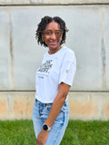 Chic Happens. I Adjust. Cropped T-Shirt