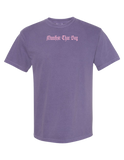 Manifest That Bag t-shirt in grape – front view